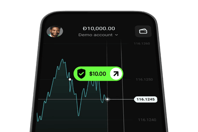 Promo code entry field and bonus balance in an OlympTrade trading account